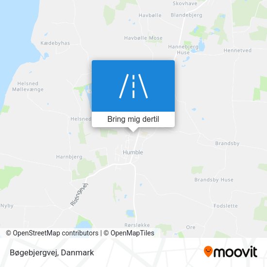 Bøgebjergvej kort