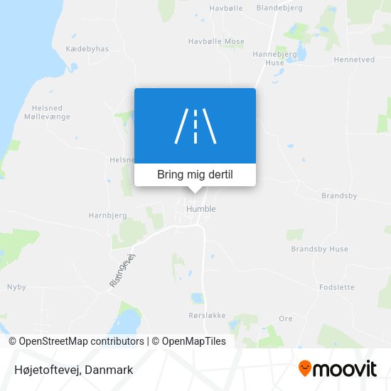 Højetoftevej kort