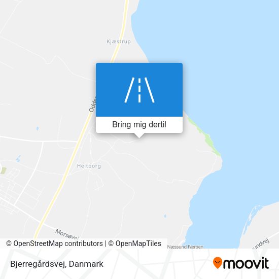 Bjerregårdsvej kort