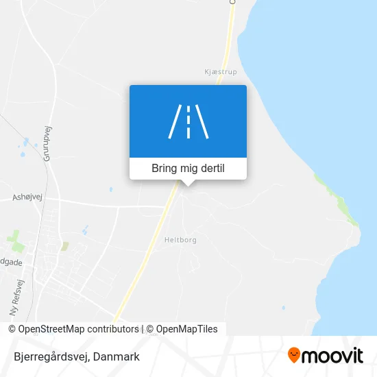 Bjerregårdsvej kort