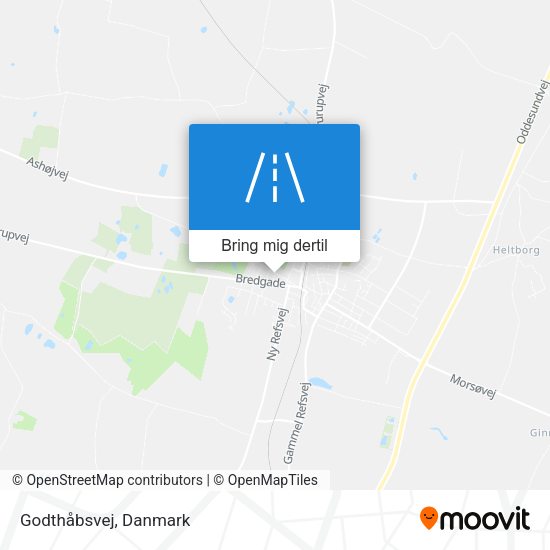Godthåbsvej kort