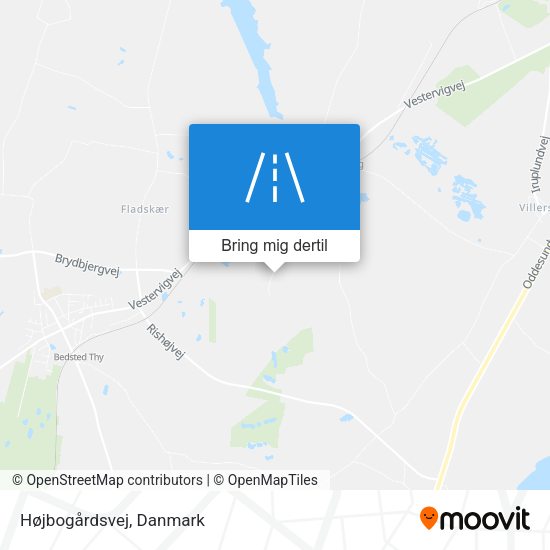 Højbogårdsvej kort