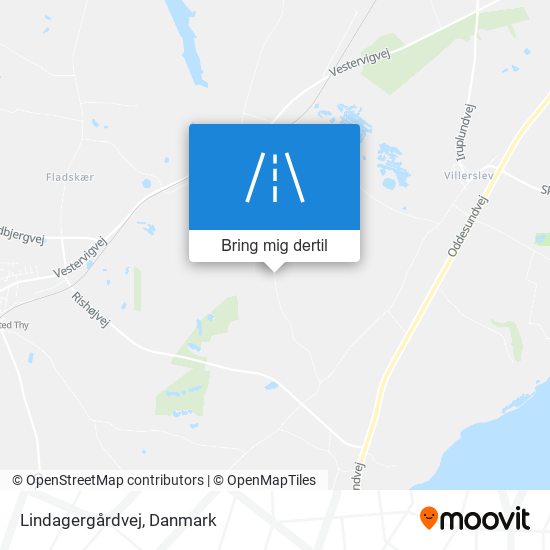 Lindagergårdvej kort