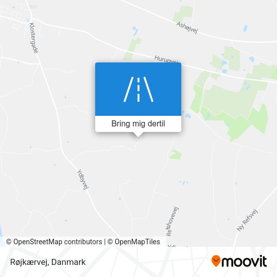 Røjkærvej kort