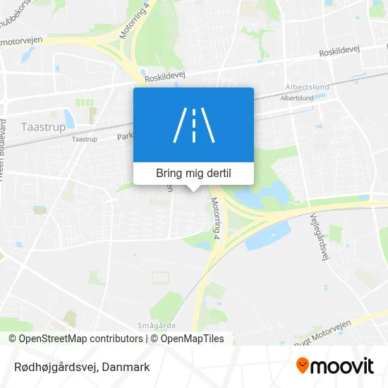 Rødhøjgårdsvej kort