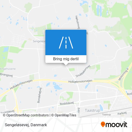 Sengeløsevej kort