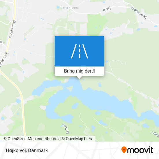 Højkolvej kort