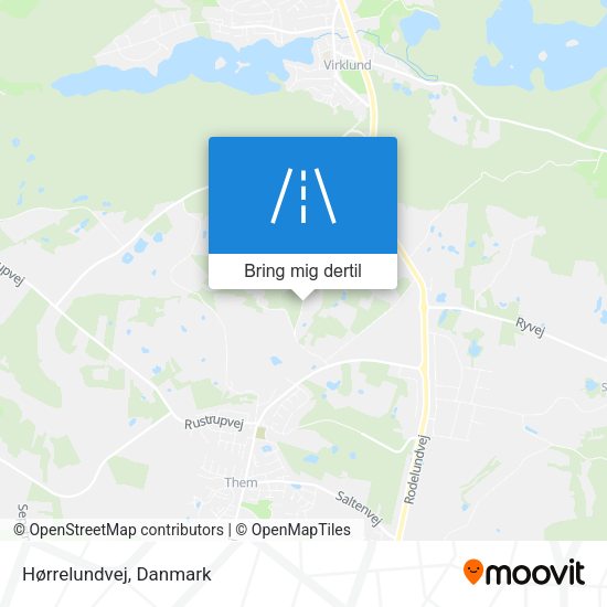 Hørrelundvej kort