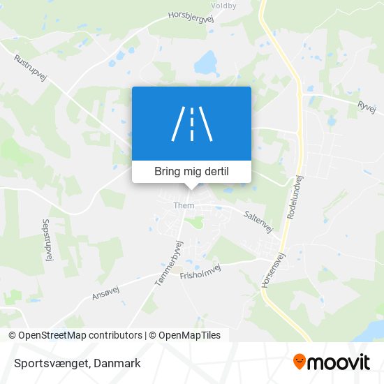 Sportsvænget kort