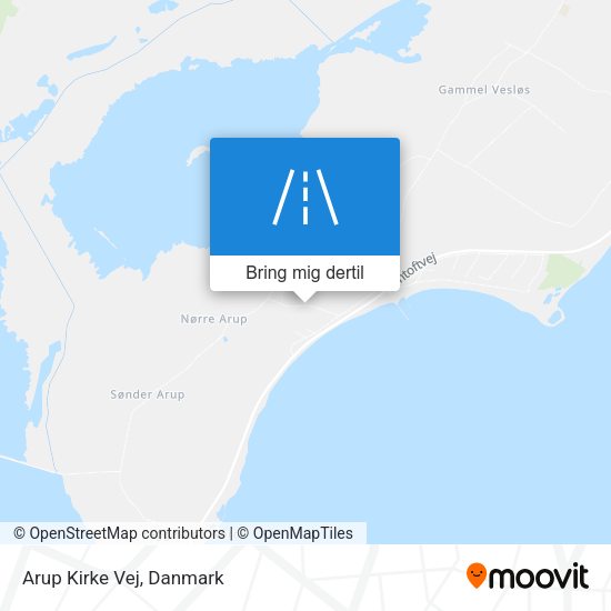 Arup Kirke Vej kort
