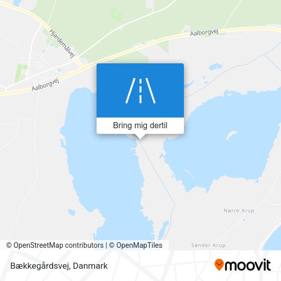 Bækkegårdsvej kort