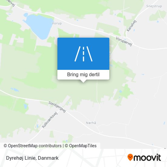 Dyrehøj Linie kort
