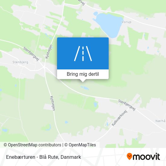 Enebærturen - Blå Rute kort