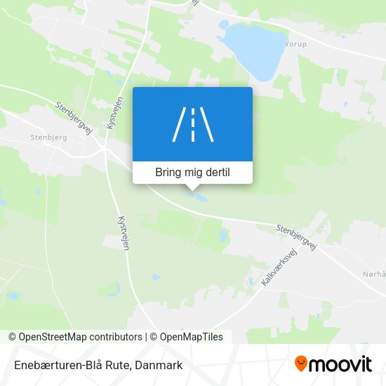 Enebærturen-Blå Rute kort