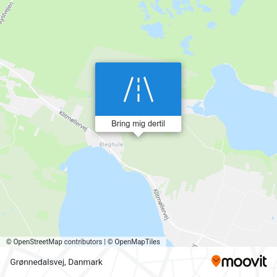 Grønnedalsvej kort