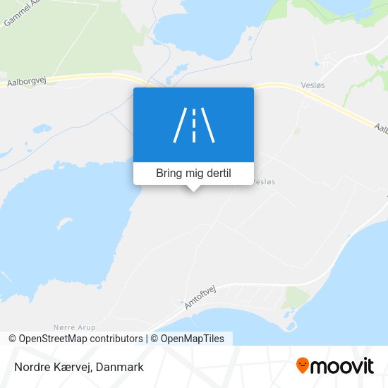 Nordre Kærvej kort