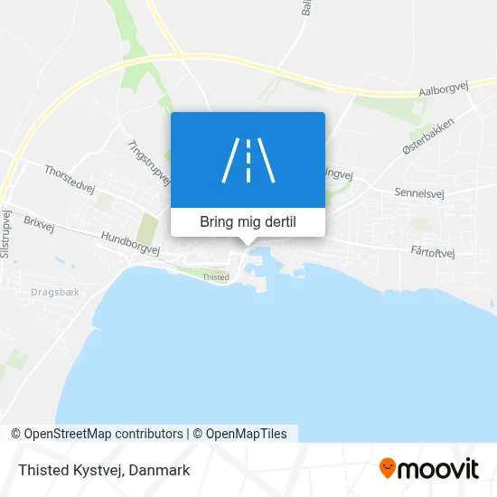 Thisted Kystvej kort