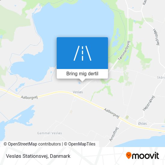 Vesløs Stationsvej kort