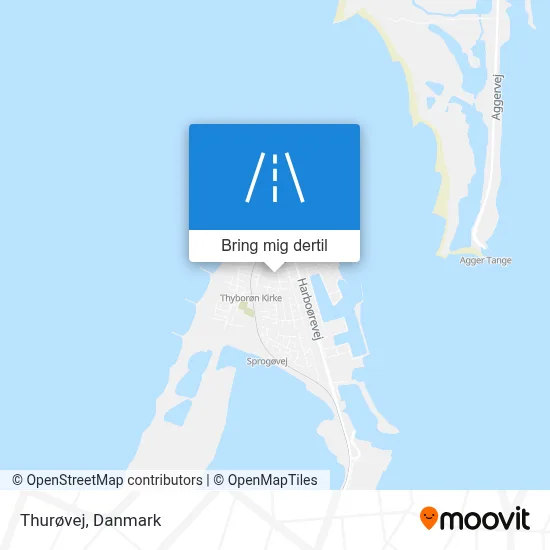 Thurøvej kort