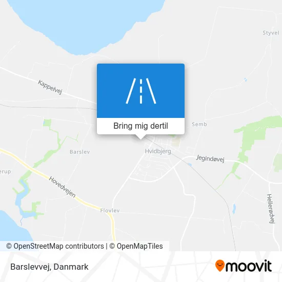 Barslevvej kort