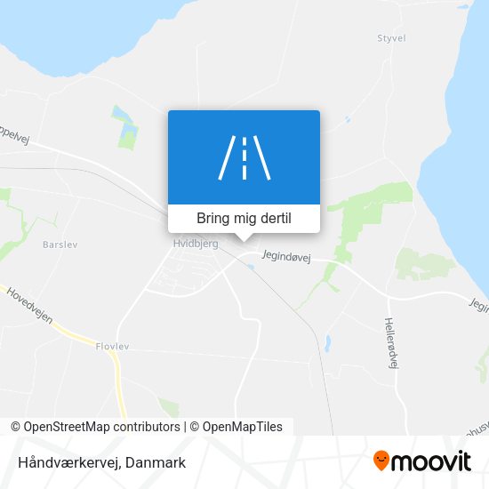 Håndværkervej kort