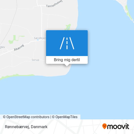 Rønnebærvej kort
