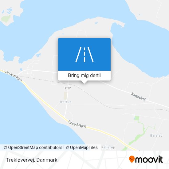 Trekløvervej kort