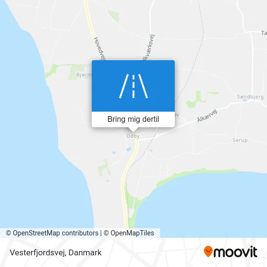 Vesterfjordsvej kort