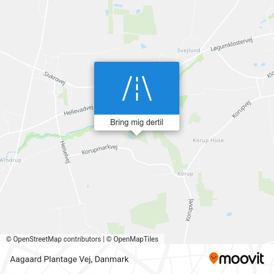 Aagaard Plantage Vej kort