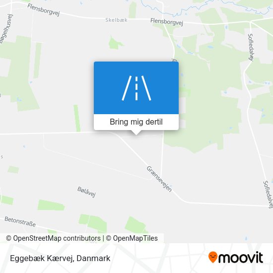 Eggebæk Kærvej kort