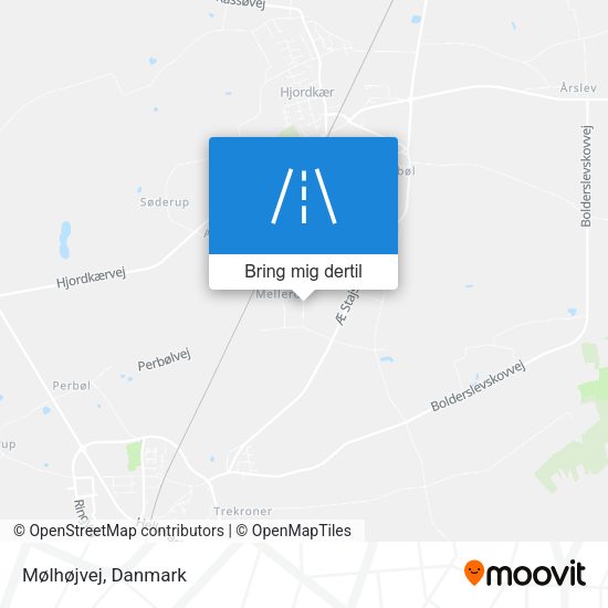 Mølhøjvej kort