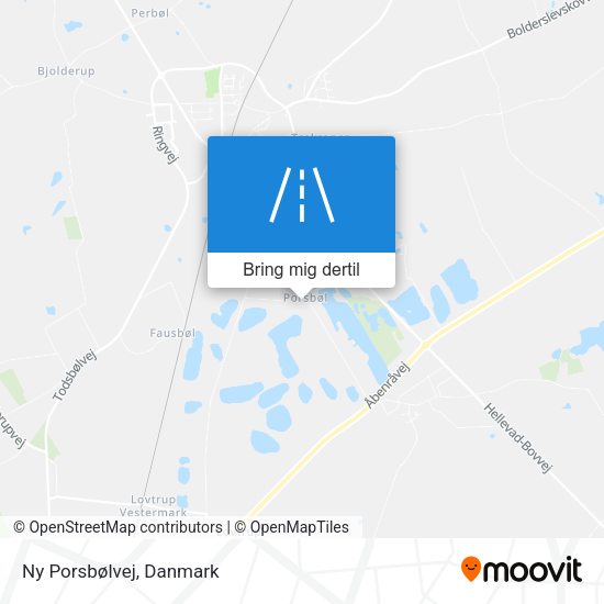Ny Porsbølvej kort