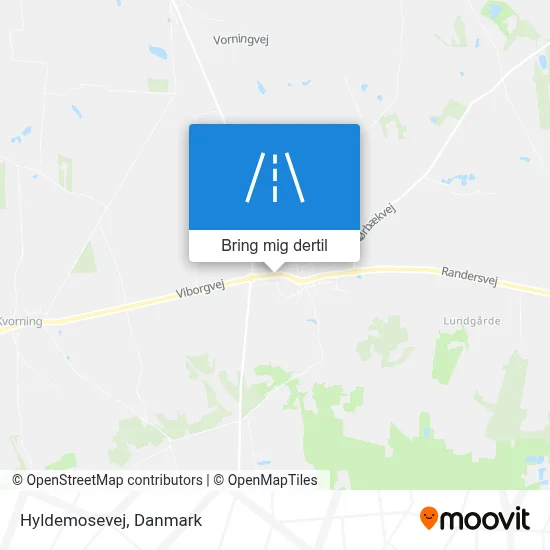 Hyldemosevej kort