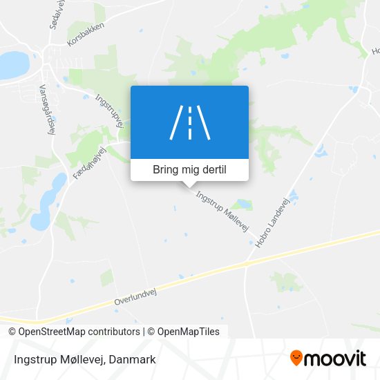 Ingstrup Møllevej kort