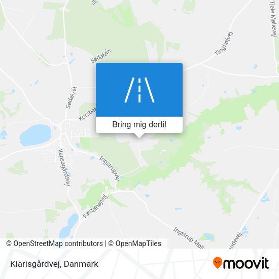 Klarisgårdvej kort