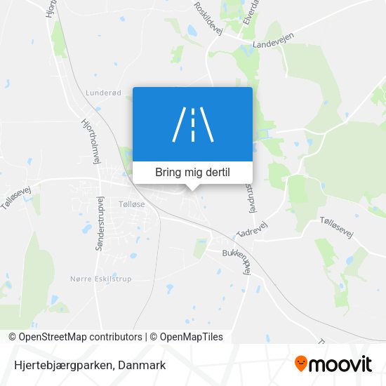 Hjertebjærgparken kort