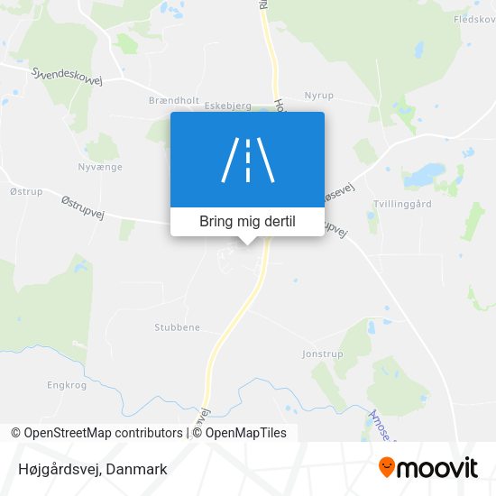 Højgårdsvej kort