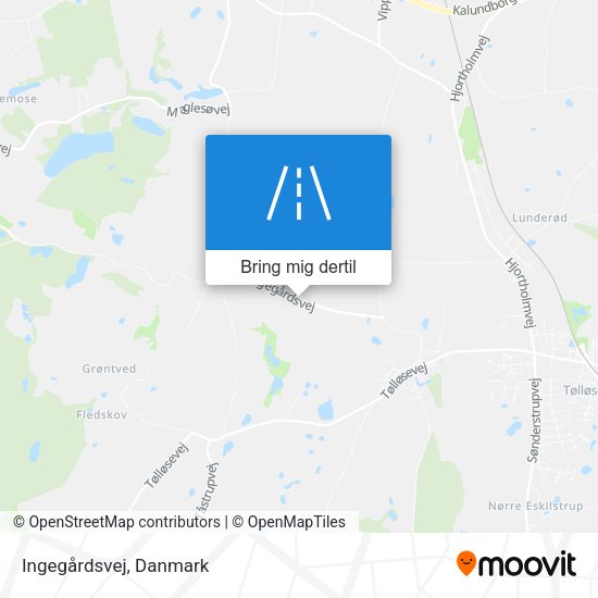 Ingegårdsvej kort