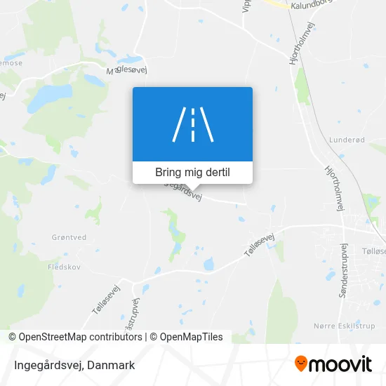Ingegårdsvej kort