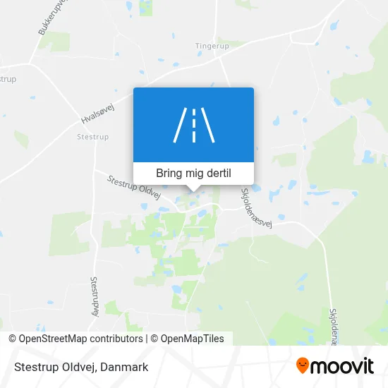 Stestrup Oldvej kort