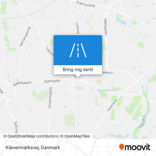 Kløvermarksvej kort