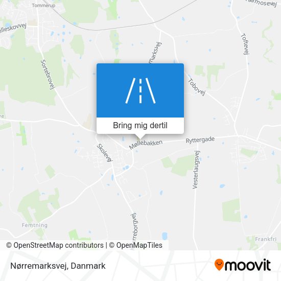 Nørremarksvej kort