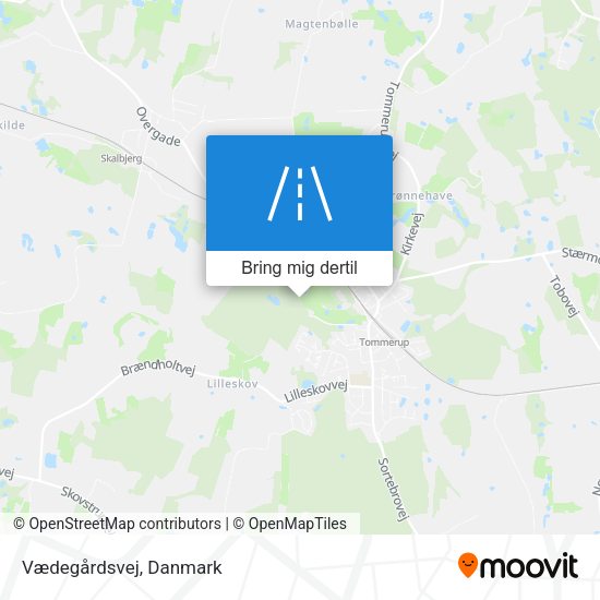 Vædegårdsvej kort