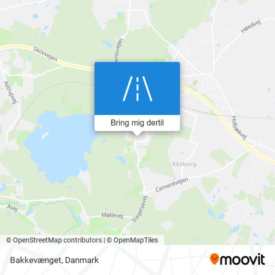 Bakkevænget kort