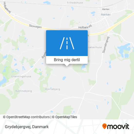 Grydebjergvej kort