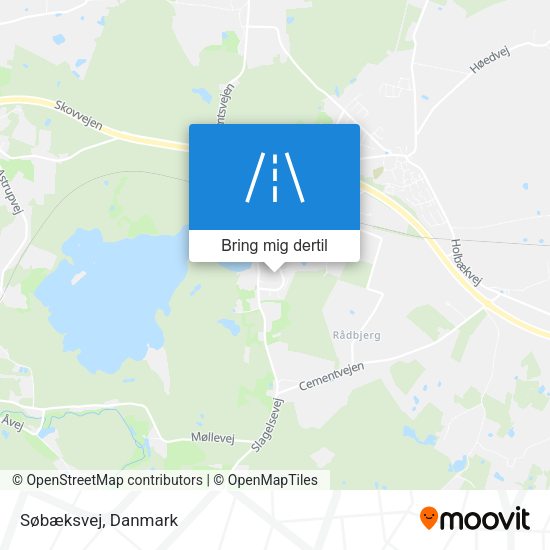 Søbæksvej kort