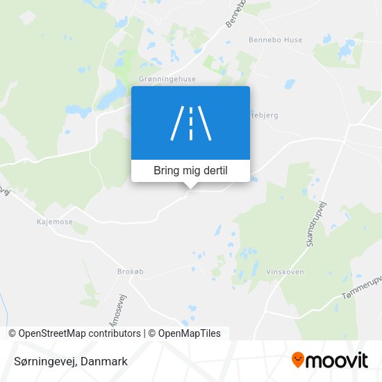 Sørningevej kort