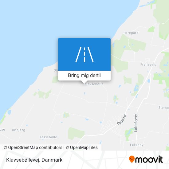 Klavsebøllevej kort