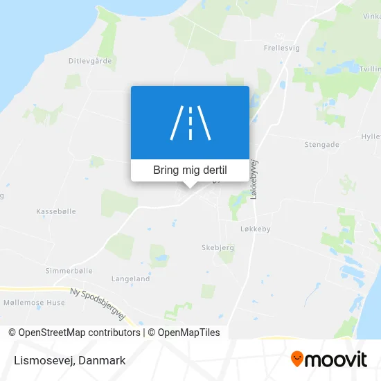 Lismosevej kort