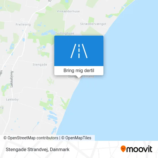 Stengade Strandvej kort
